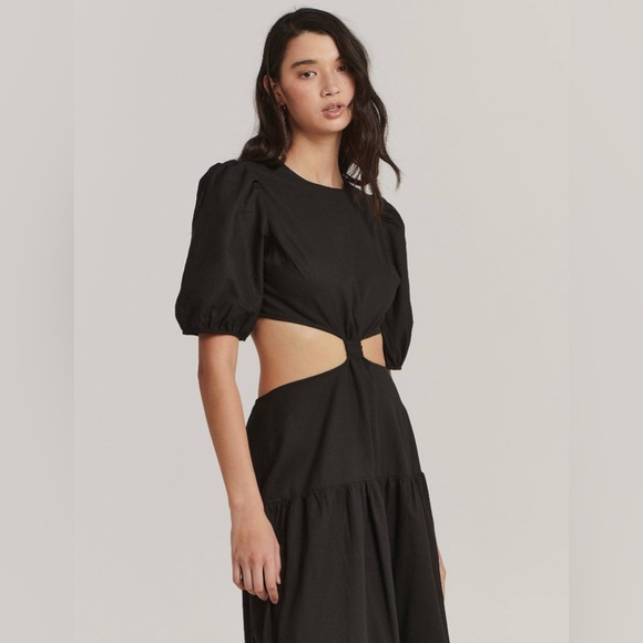 ✨ NWOT Anthropologie Paige Tiered Dress Sz M - Picture 3 of 9